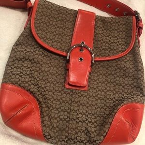 Coach convertible strap handbag